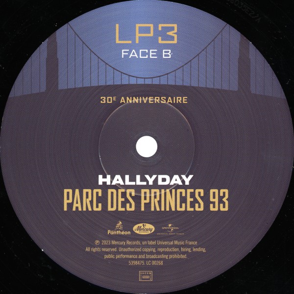 Coffret 6 LP Parc des Princes 93 30é anniversaire Universal 539 8470