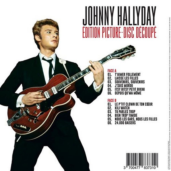 LP Picture disc dcoup Johnny Hallyday Culture Factory 3700477837310 