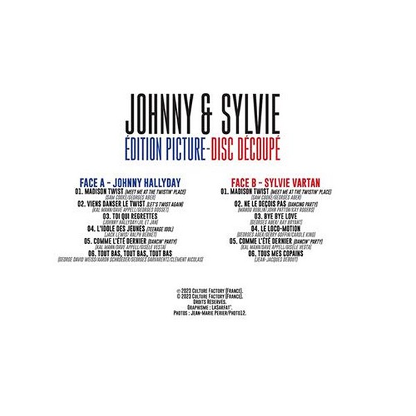 LP Picture disc découpé Johnny & Sylvie Culture Factory 3700477837327 
