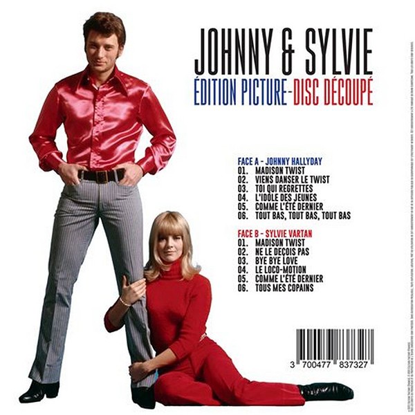 LP Picture disc découpé Johnny & Sylvie Culture Factory 3700477837327 