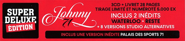 Livre-CD Johnny 71 Universal 539 8804