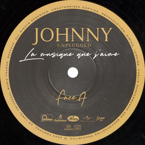 LP Johnny unplugged La musique que j'aime Universal 652 3942