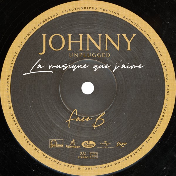 LP Johnny unplugged La musique que j'aime Universal 652 3942