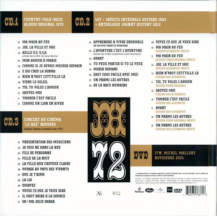 Livre CD DVD Country - Folk - Rock Universal 7578 371