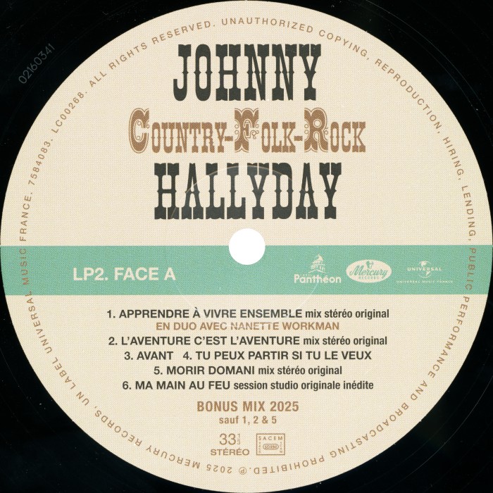 LP Country - Folk - Rock Universal 7584081