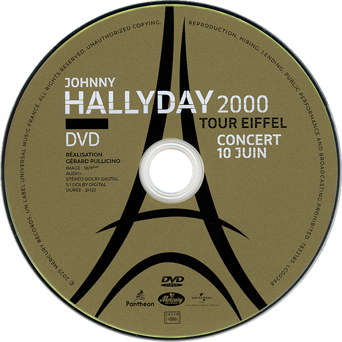 CD-DVD Tour Eiffel 2000 Universal 7832 184