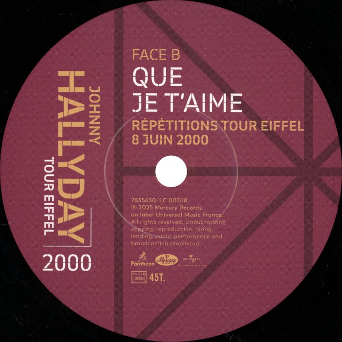 SP Que je t'aime Universal 7835 630