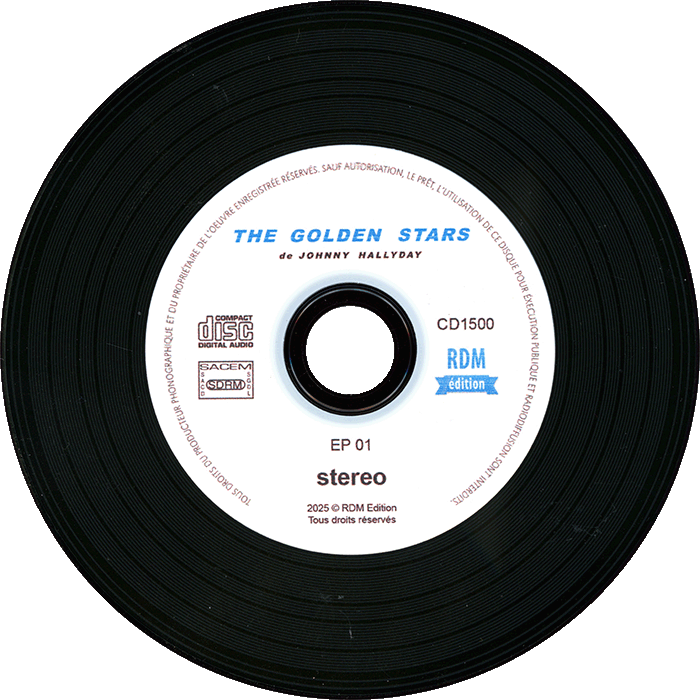 CD maxi The Golden Stars de Johnny Hallyday RDM Edition CD 1500