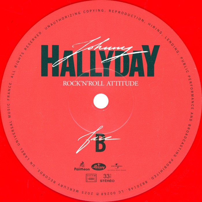 LP Rock 'n' roll attitude 40� anniversaire Vinyle rouge Universal 08810 195