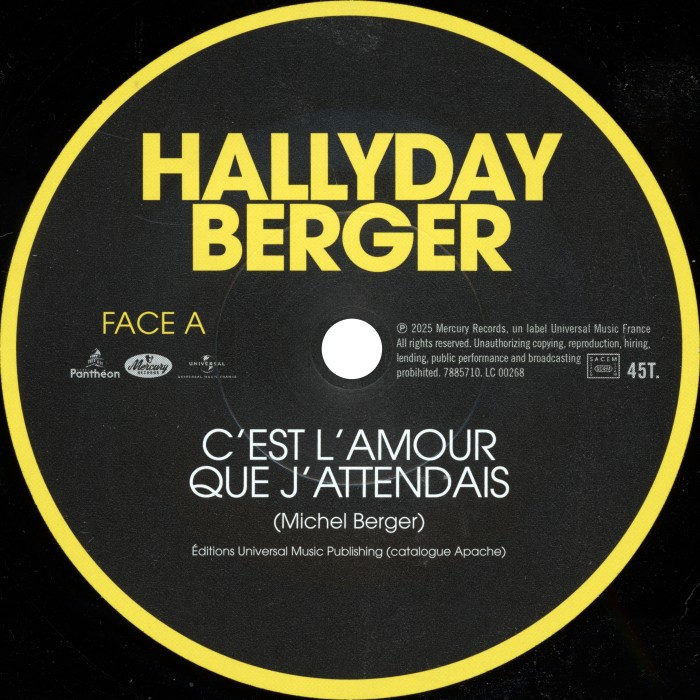 SP C'est l'amour que j'attendais Universal 7885 710