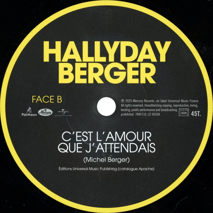 SP C'est l'amour que j'attendais Universal 7885 710