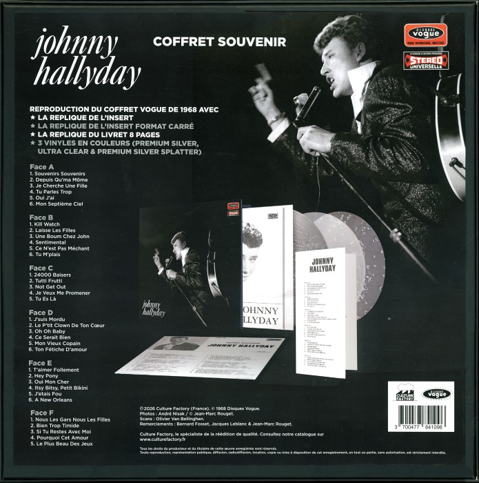 LP Culture Factory Cof 10 Johnny Hallyday Coffret Souvenir (RSD 2026) Culture Factory Cof. 10