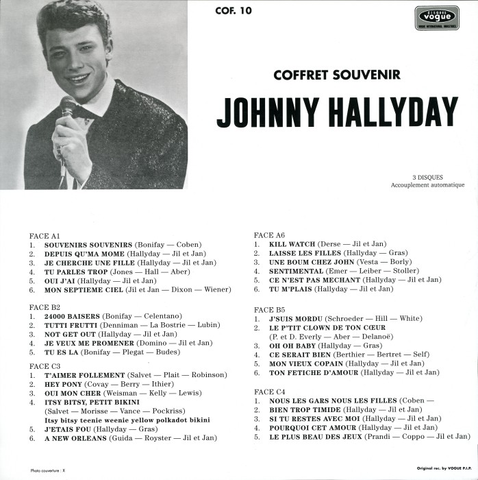 LP Culture Factory Cof 10 Johnny Hallyday Coffret Souvenir (RSD 2026) Culture Factory Cof. 10