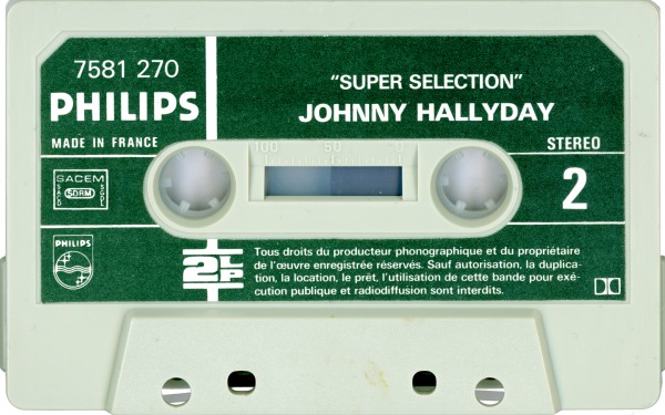 Cassette Super selection (Johnny chante Hallyday) Philips 7581 270