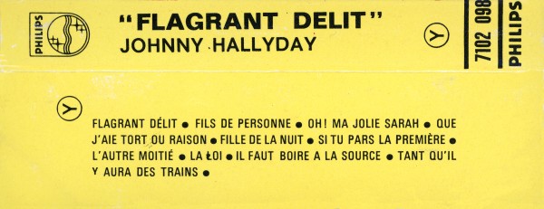 Cassette Flagrant dlit Philips 710 209 8