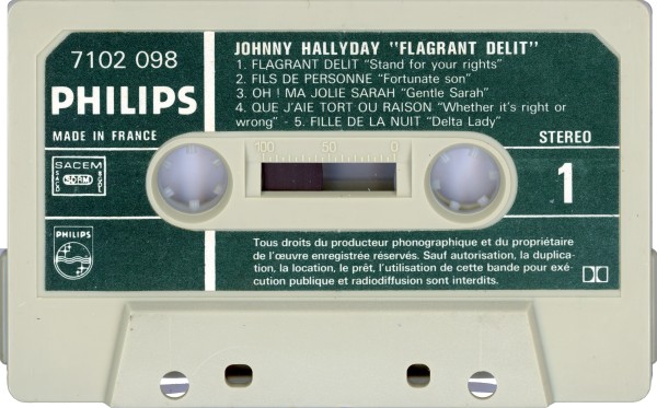 Cassette Flagrant dlit Philips 710 209 8