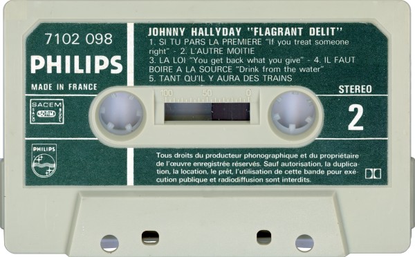 Cassette Flagrant dlit Philips 710 209 8