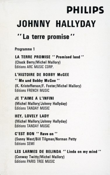 Cassette La terre promise Philips 7102 413