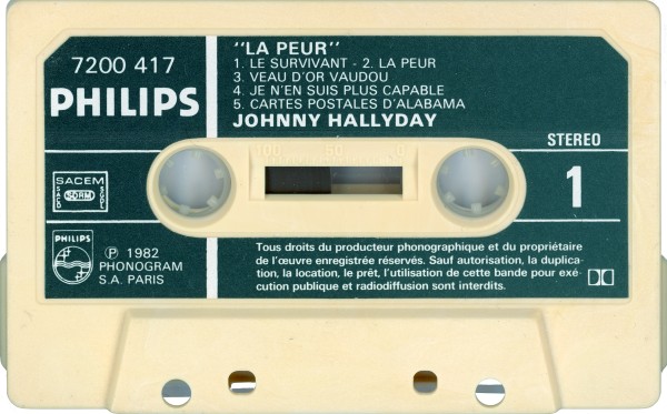 Cassette La peur Philips 7200 417