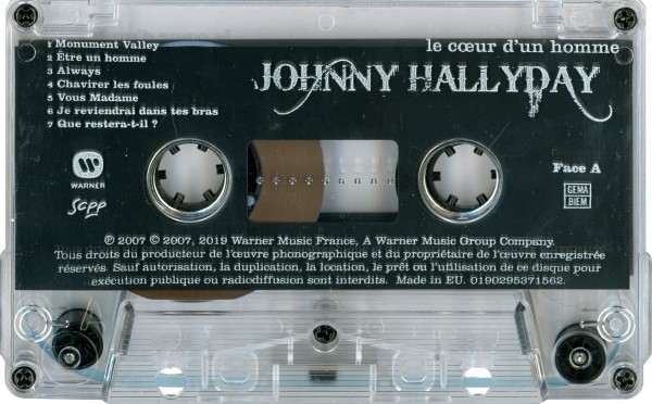 Cassette Le coeur d'un homme Warner 019029537 1562