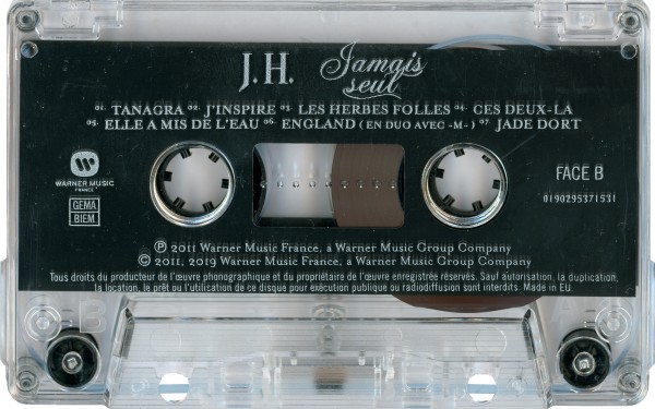 Cassette Jamais seul Warner 019029537 1531