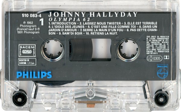 Cassette Johnny  l'Olympia Philips 510 083-4