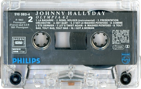 Cassette Johnny  l'Olympia Philips 510 083-4