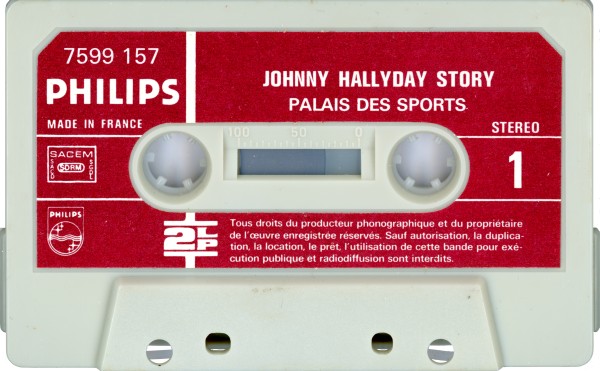 Cassette Johnny Hallyday story Palais des Sports Philips 7599 157