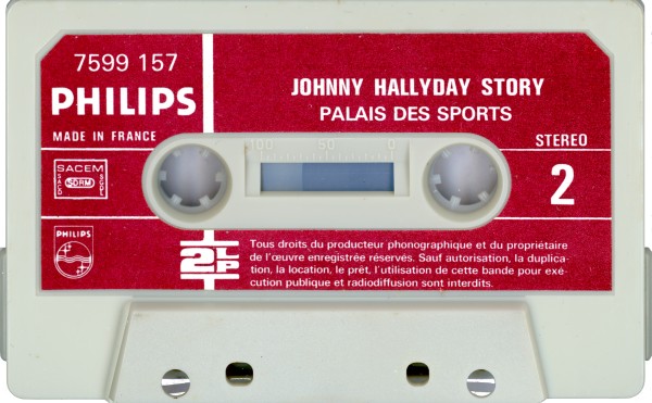 Cassette Johnny Hallyday story Palais des Sports Philips 7599 157