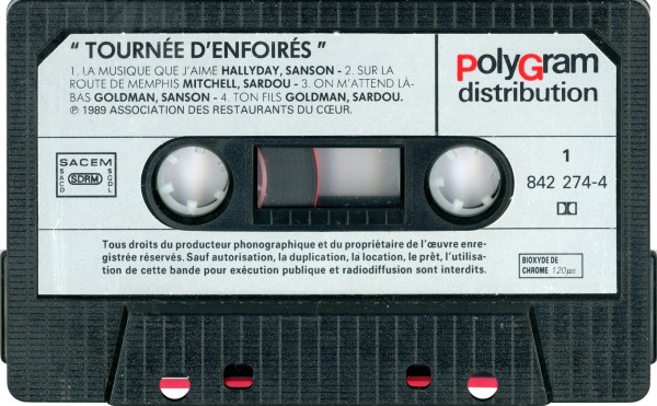 Cassette Tourne d'enfoirs Philips 842 274-4