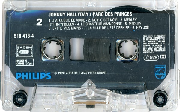 Cassette Parc des Princes 1993 Philips 518 412-4