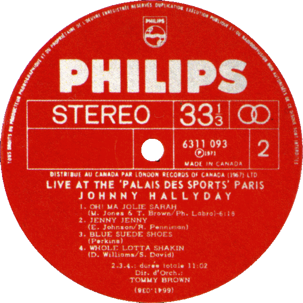 LP Philips 6641 038 Live at the Palais des Sports