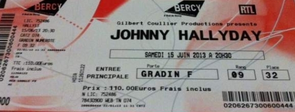 Johnny Hallyday concert à Genève - Photo et Tableau - Editions Limitées